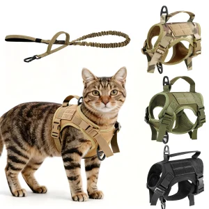 Tactical Cat Harness/Leash Set