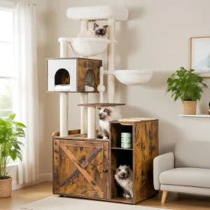 All-in-One Cat Tree w/ Litter Box